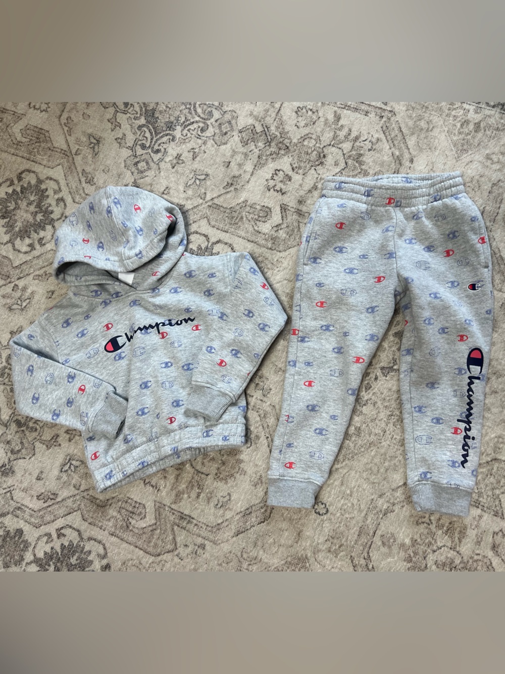 Champion Sweatshirt and Sweatpants Matching Set